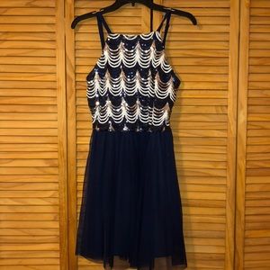 Short Glitter Homecoming Dress